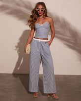 Sarahphina Striped Wide Leg Pants