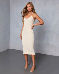 Knit Kiss Halter Midi Dress