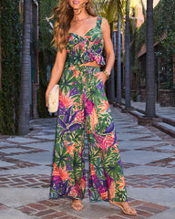 Francisca Tropical Wide Leg Pants