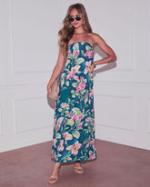 Reighlen Strapless Slip Maxi Dress