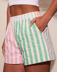 Soft Serve Stripe Color Block Shorts