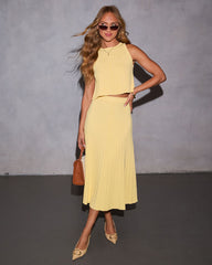 Hearts Desire Pleated Crop Top