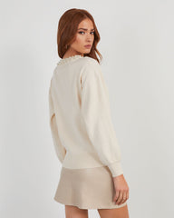 Maribella Pearl Neck Sweater