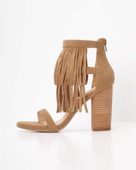 Camila Layered Fringe Heel