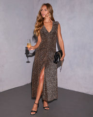 Enchanted Hour Lurex Maxi Dress