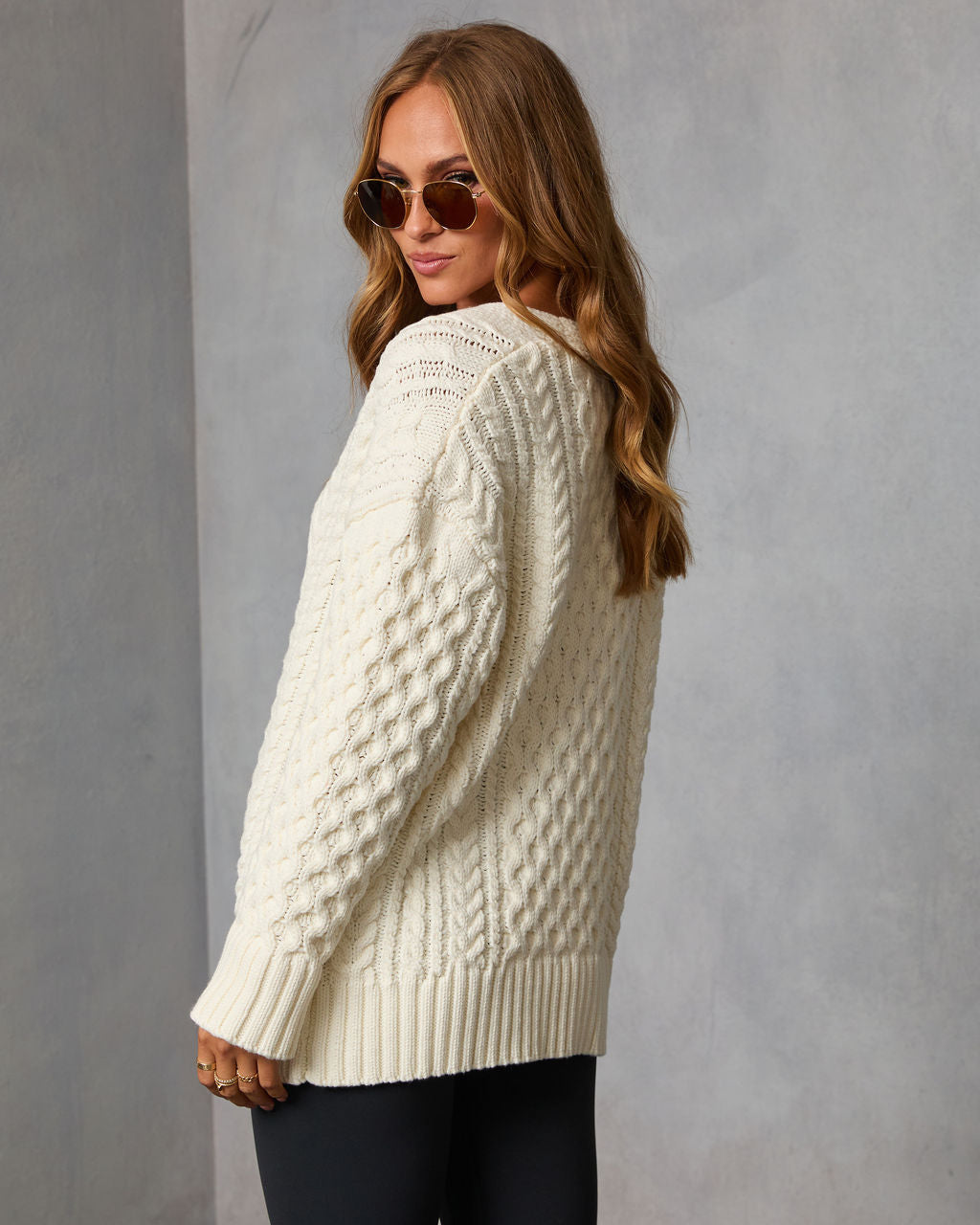 Autumn Solstice Cable Knit Cardigan