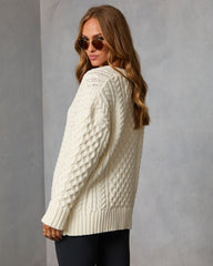 Autumn Solstice Cable Knit Cardigan