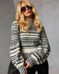 Tobin Striped Turtleneck Sweater