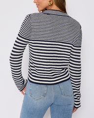Cape Cod Striped Cardigan