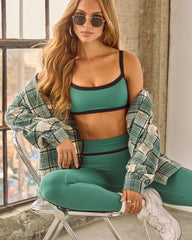 Blushed Timber Plaid Shirt Jacket