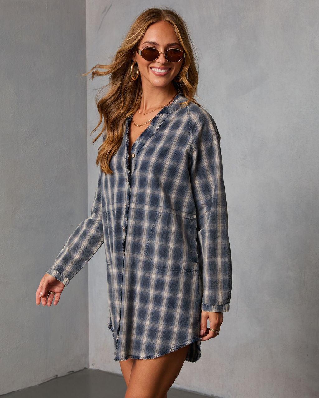Gweyn Plaid Mini Dress