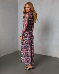 Karita Printed Bust Cut Out Maxi Dress