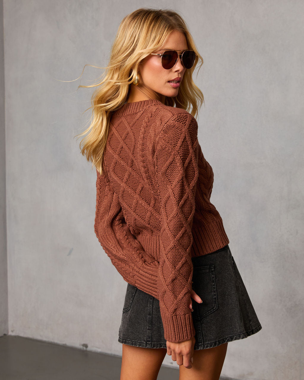 Claudete Cable Knit Sweater