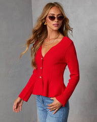Jesina Peplum Sweater Top