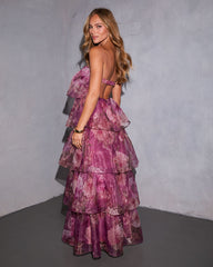 Garden Invite Tiered Strapless Maxi Dress