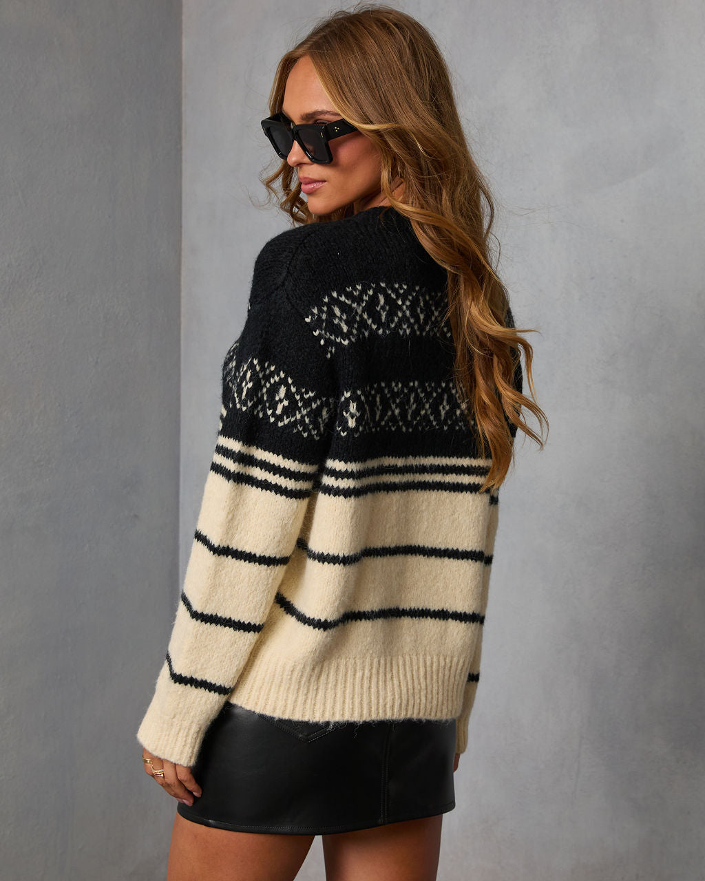 Natari Knit Abstract Sweater