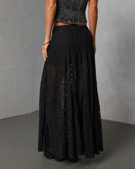 Moss Moon Lace Maxi Skirt