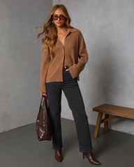 Timeless Collared Button Down Sweater