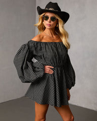 Antara Plaid Mini Dress