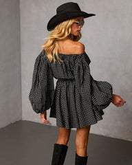 Antara Plaid Mini Dress