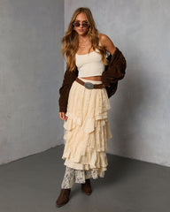 Folklore Fit Lace Maxi Skirt