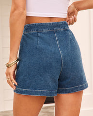 Sunday Drive High Waist Denim Shorts
