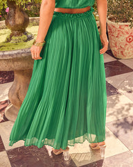 Lizbette Plisse Maxi Skirt