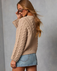 Acorn Trail Cable Knit Sweater