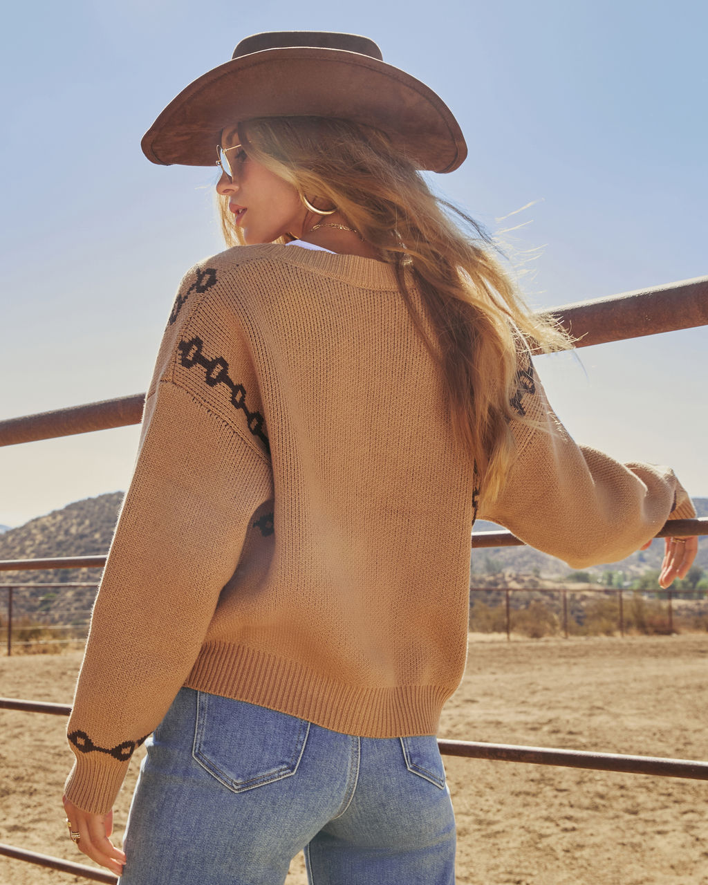 Mane Layer Horse Motif Cardigan