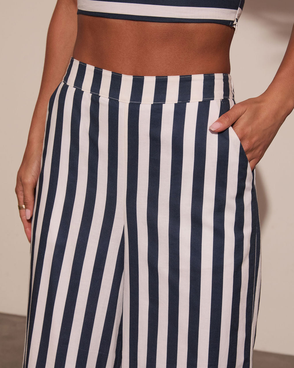 Liberty Lane Striped Wide Leg Pants