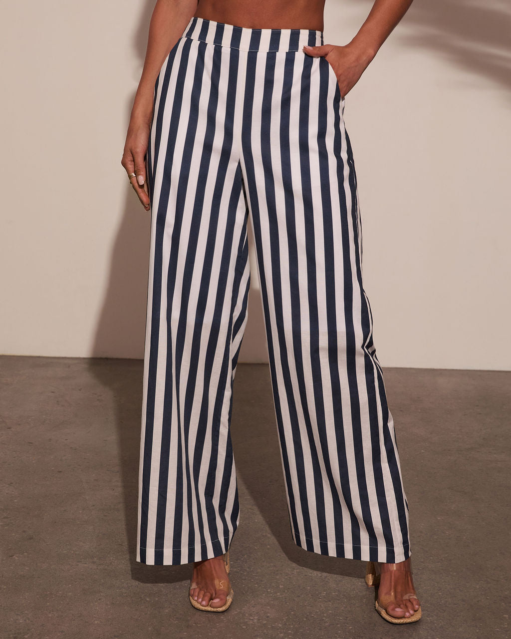 Liberty Lane Striped Wide Leg Pants