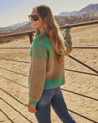 Merris Textured Abstract Knit Cardigan