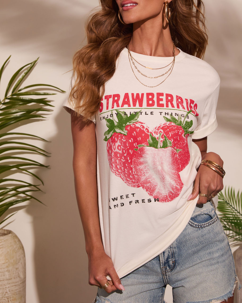 Sweet and Fresh Strawberries Graphic Tee