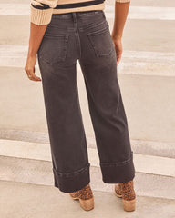 Stylist Stretch Wide Cuffed Jeans