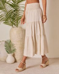 Tauni Tiered Maxi Skirt