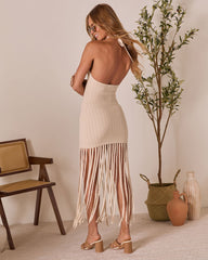Ciao Bella Fringe Halter Mini Dress
