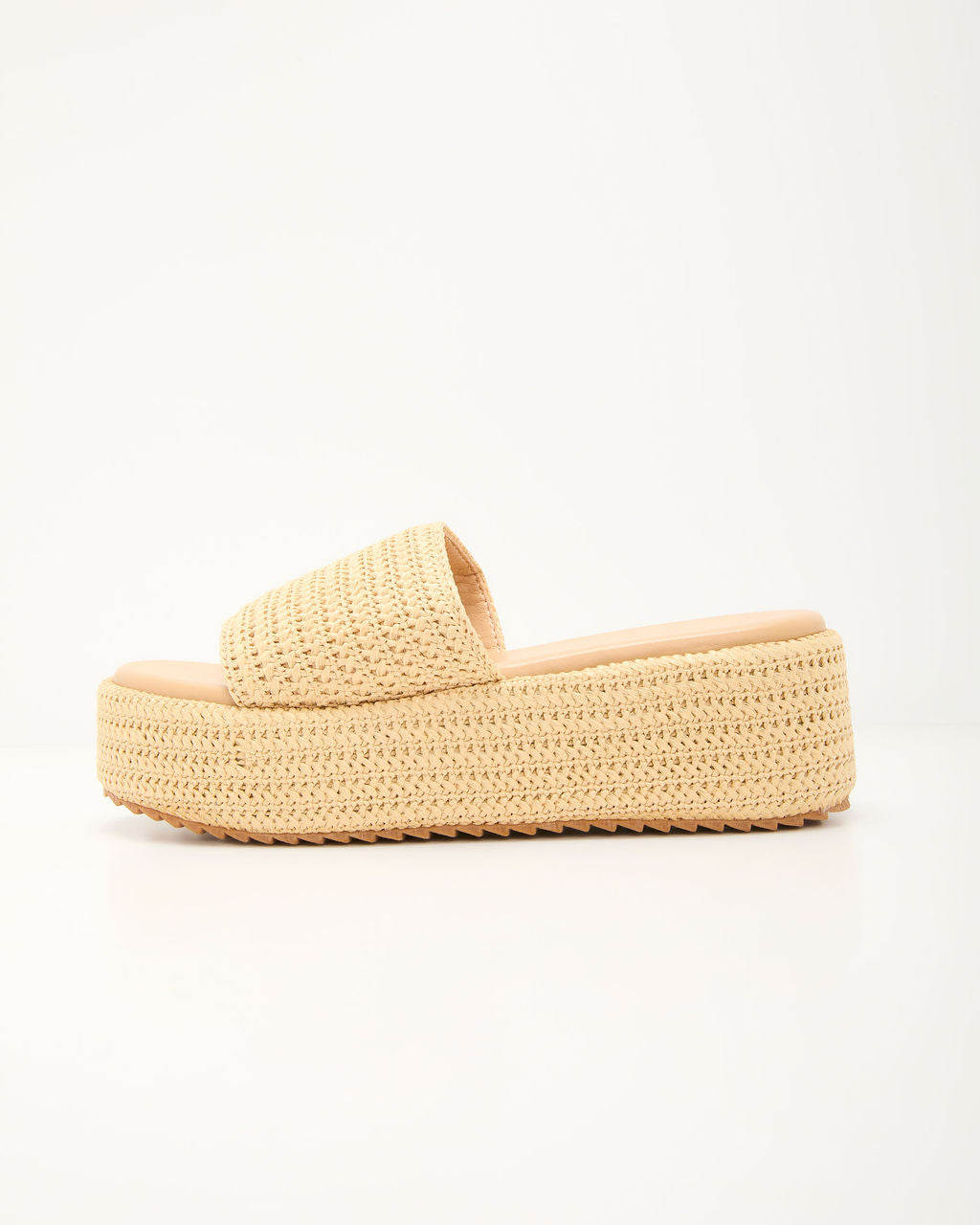 Klein Raffia Platform Sandals