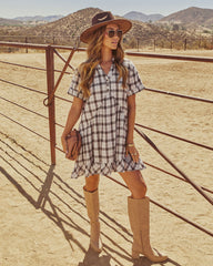 Balinda Plaid Mini Dress