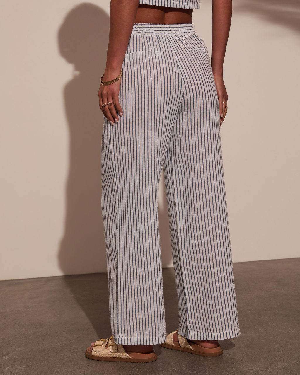 Perfect Streak Striped Wide Leg Pants