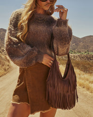 Amber Season Fringe Shoulder Bag