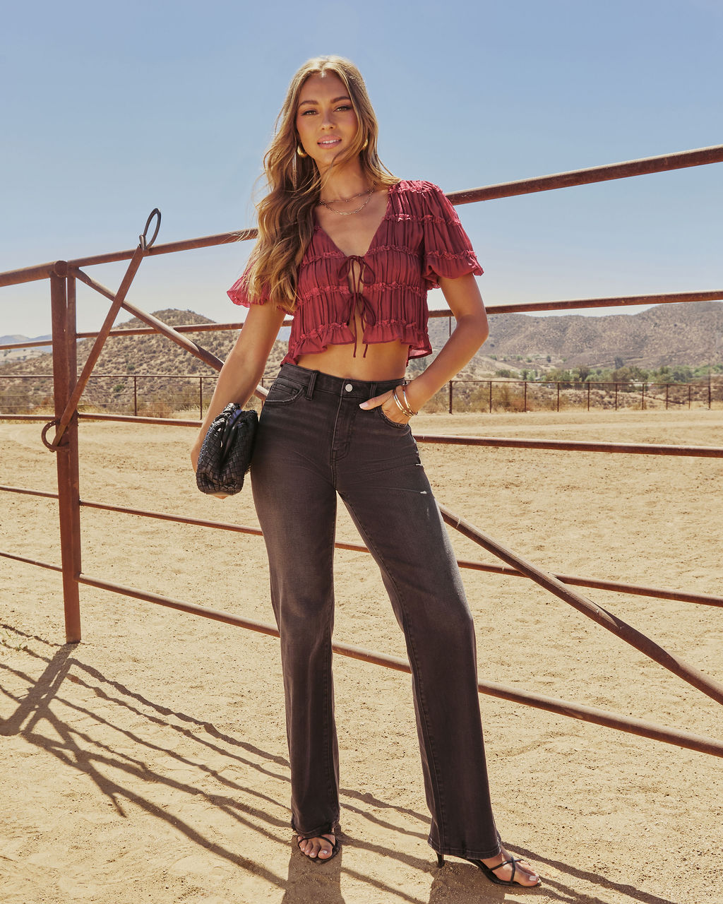 Aaliyah Stretch High Rise Flare Jeans