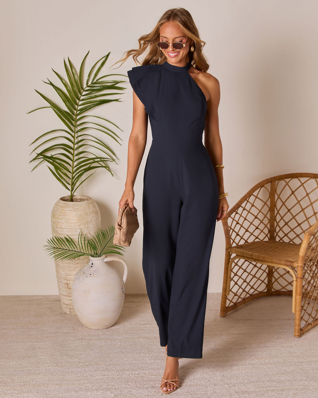 Endless Afternoon One Shoulder Jumpsuit