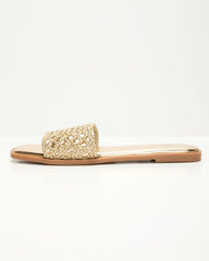 Warren Crochet Flat Sandals