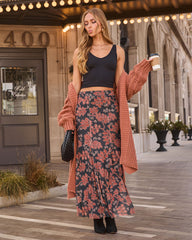Spiced Dusk Printed Maxi Skirt