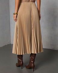 Vionette Pleated Midi Skirt