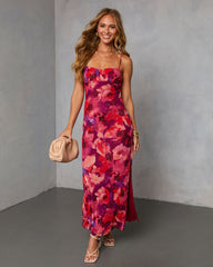 Amber Harvest Mesh Maxi Dress