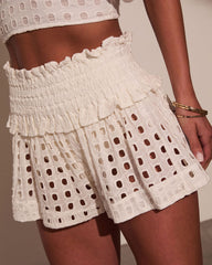 Ingrid Crochet Cover Up Shorts