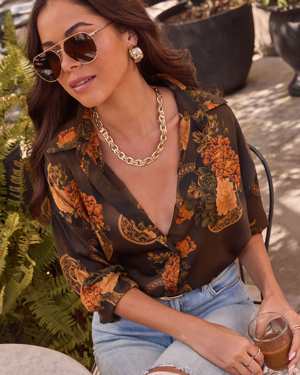 Whispered Marigold Chain Link Necklace