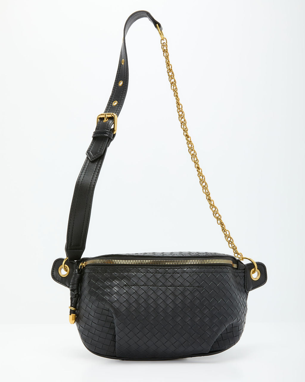 Lennah Woven Leather Belt Bag