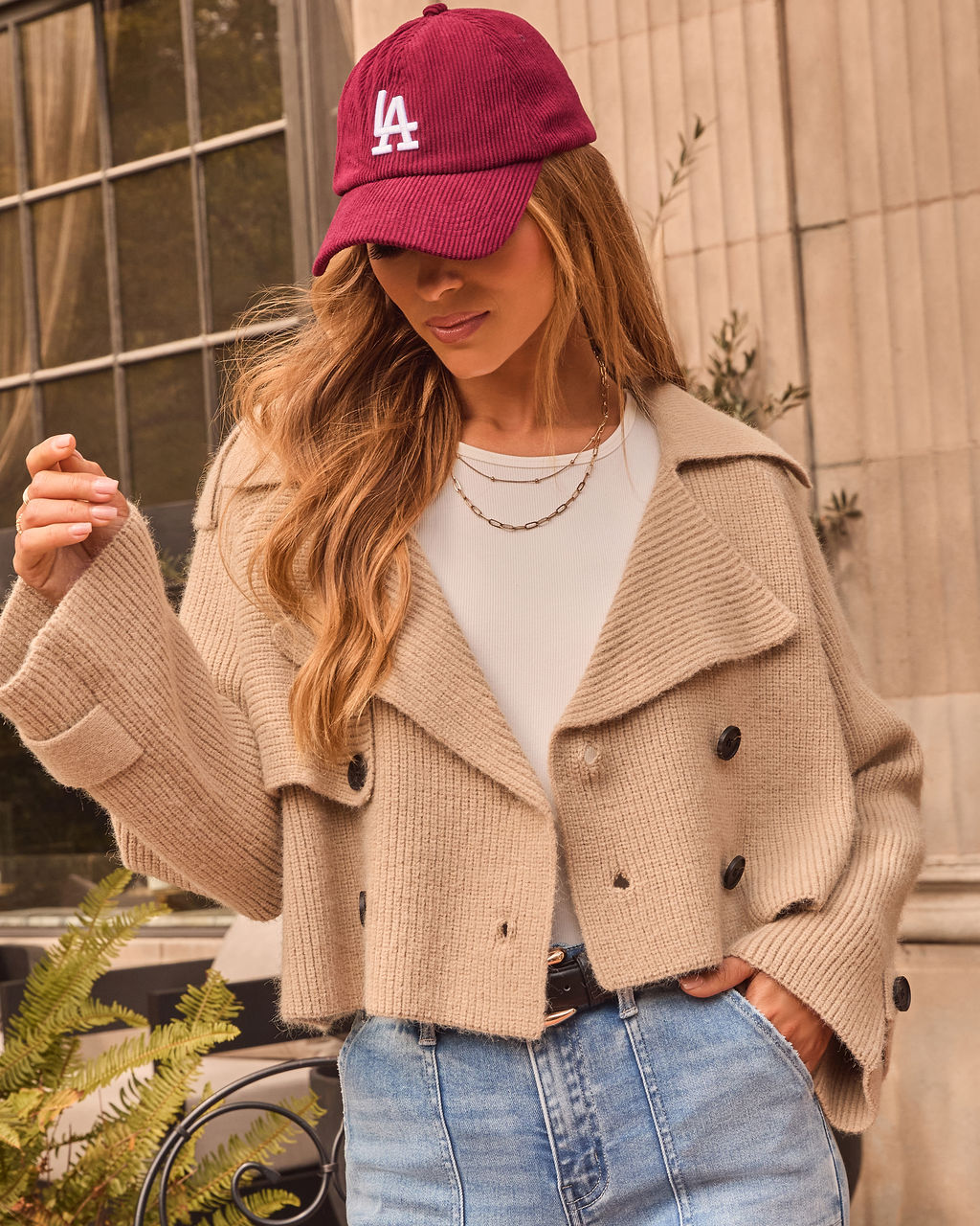 LA Babe Corduroy Baseball Cap